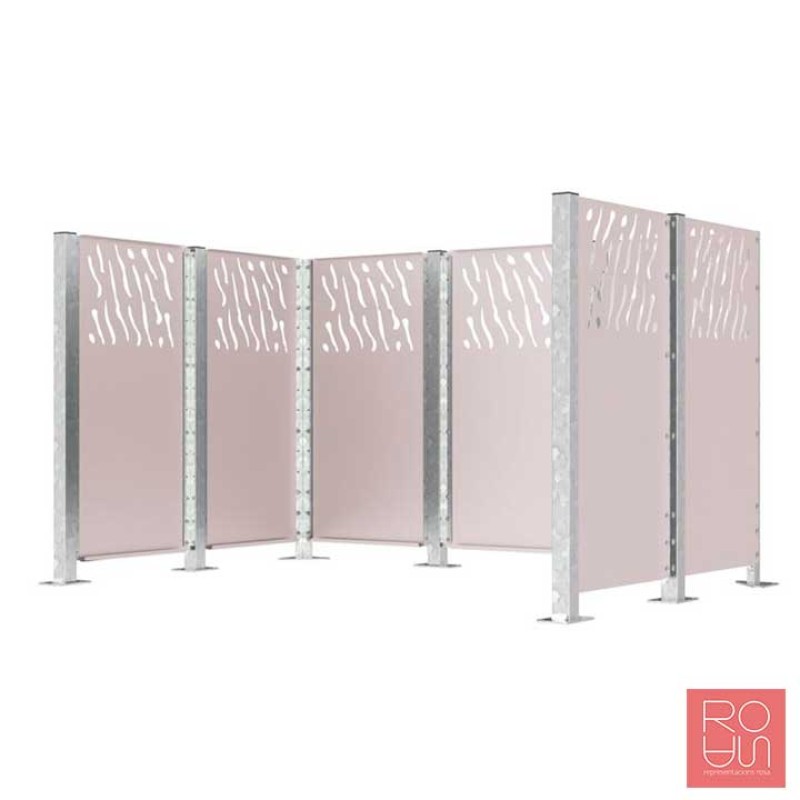 Guardacontenidors d'Acer Modular Venècia